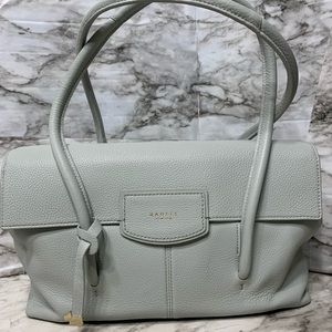 Radley London Leather Medium Shoulder Bag gray with dust bag
